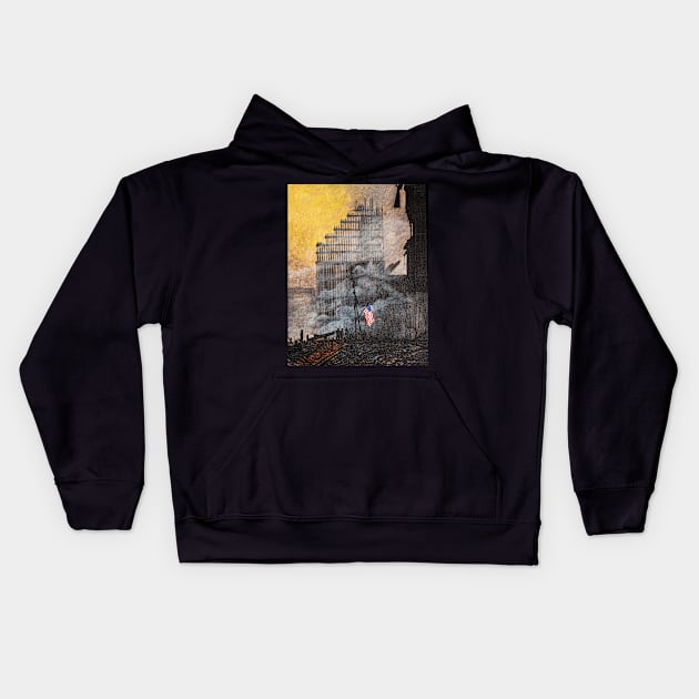 Ground Zero Recovery Kids Hoodie by Matt Starr Fine Art